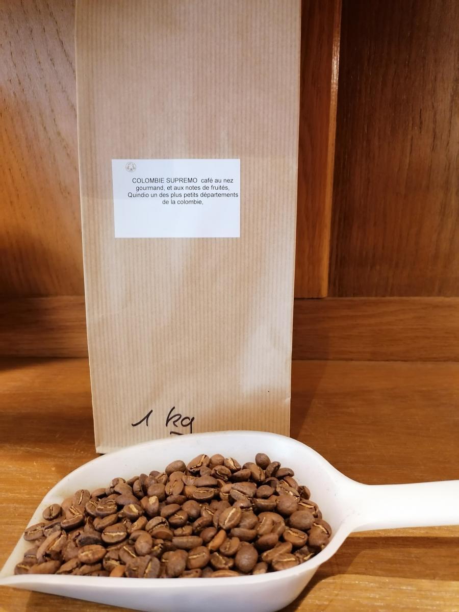 Café de Colombie + en grain 1Kg 1 kg